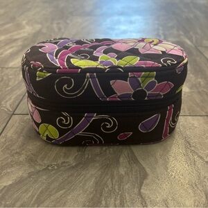 Vera Bradley hard case oval travel jewelry organizer